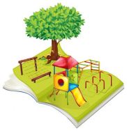 book-of-playground-in-the-park-vector